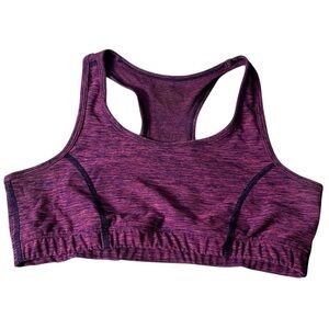 BCG YLarge Purple Racerback Sports Bra‎ Training Bra